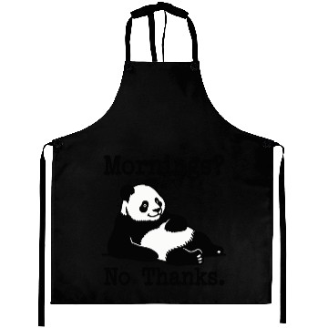 Discover Mornings? No Thanks Panda Aprons