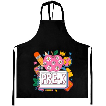 Discover Pre K Teacher Back To School Apple Notebook Aprons