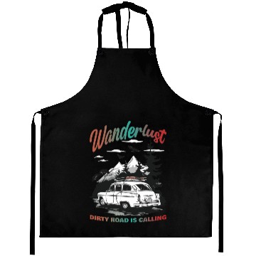 Discover Camping Wanderlust Dirty Road Is Calling Aprons