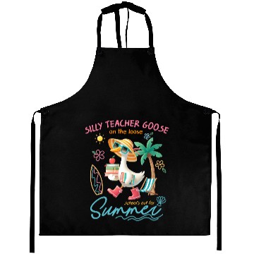 Discover Teacher Silly Teacher Goose Aprons