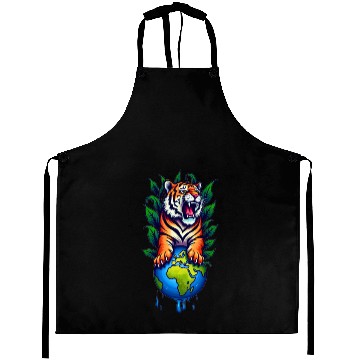 Discover Tiger Earth Embrace ✦ Eco Accessory ✦ Vibrant Aprons