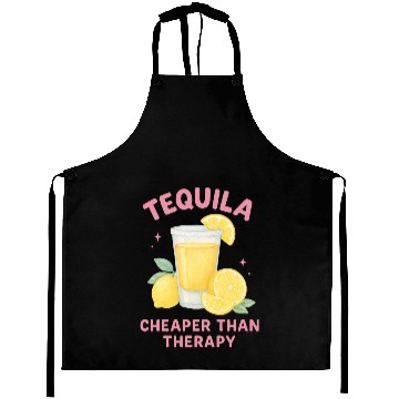 Discover Tequila therapy Lemon Summer Aprons