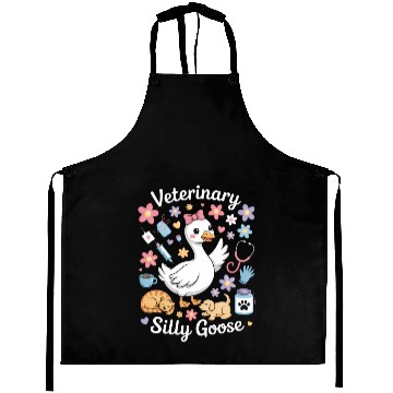 Discover Veterinarian Silly Goose Veterinary Medicine Aprons