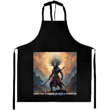 Discover Ogun: The Warrior of Iron and Strength Aprons