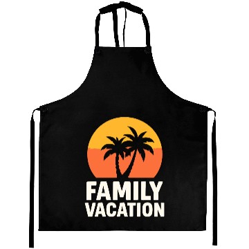 Discover Family Vacation Palm Trees Sunset Beach Aprons