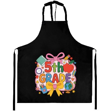 Discover 5Th Grade Back To School Colorful Bow Tie Stude Aprons