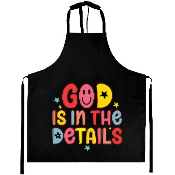 Discover God is in the Details Christian Aprons