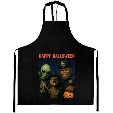 Discover Bigfoot Alien Rock Hyrax Awawa Funny Halloween Tri Aprons
