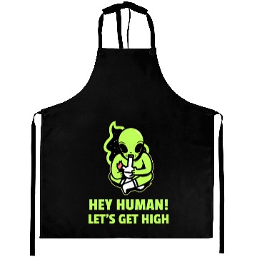 Discover Alien Smoking with Phrase Aprons