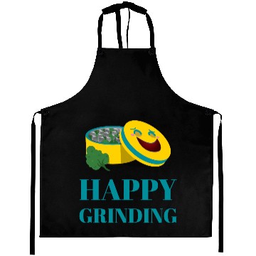 Discover Cheerful Smiling Pills and Broccoli Design Aprons