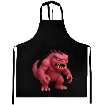 Discover Red Power Monster Aprons