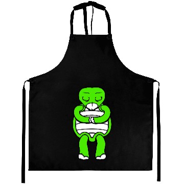 Discover Turtle prays meditates bows greeting hands relax Aprons