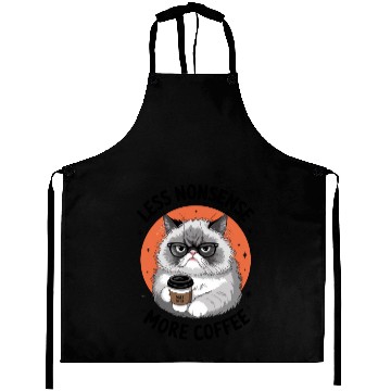 Discover Grumpy Cat with Coffee Aprons