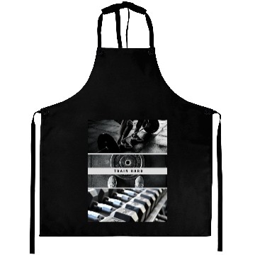 Discover Train Hard Aprons