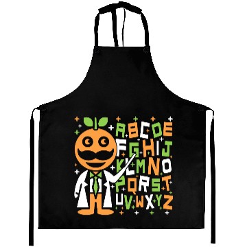 Discover Orange Dad Alphabet Teacher Aprons