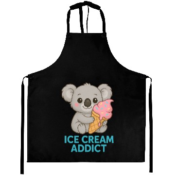 Discover Ice Cream Addict Aprons