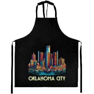 Discover Oklahoma City Oklahoma USA Aprons