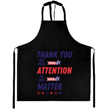 Discover Patriotic Thank You Message Design Aprons