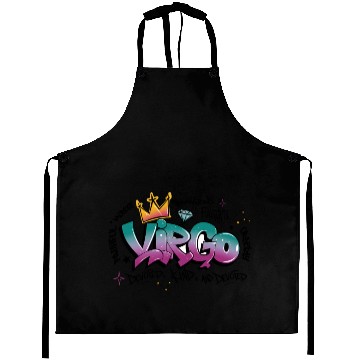 Discover Virgo Graffiti Zodiac Art Aprons