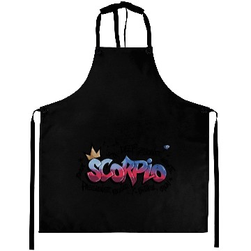 Discover Scorpio Graffiti Zodiac Art Aprons