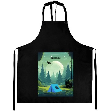 Discover Respect the Locals – Wilderness Camping Warning Aprons