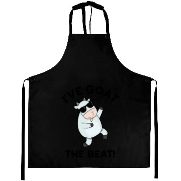 Discover I've Goat The Beat Funny Animal Pun Aprons
