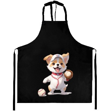 Discover Dog Baseball Player Puppy Aprons