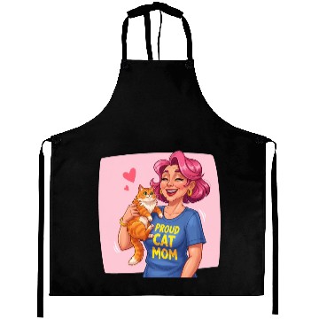 Discover Proud Cat Mom Style Aprons