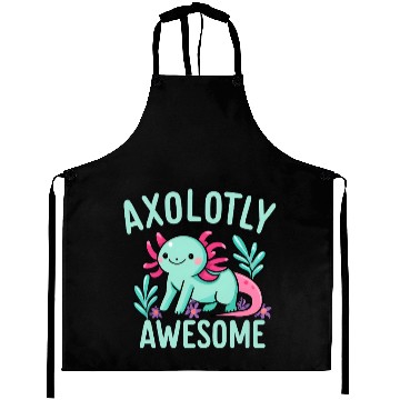 Discover Funny Cute Axolotl Pun Aprons for Animal Lovers