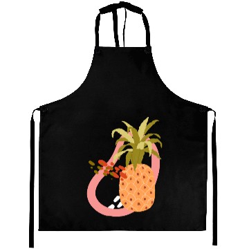Discover summer time tropical fruit Realistic Pineapple Aprons