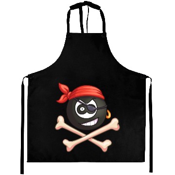 Discover 8-Ball Pirate (Pocket) (Jolly Roger style) Aprons