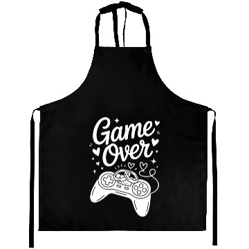 Discover Game Over Wedding Gamer Rings Controller Aprons