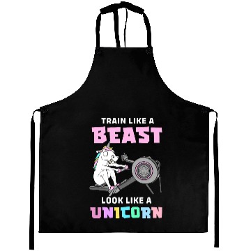 Discover Fitness Exercise Gym Unicorn Aprons