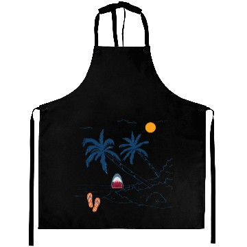 Discover Shark Surprise Beach Vibes Aprons