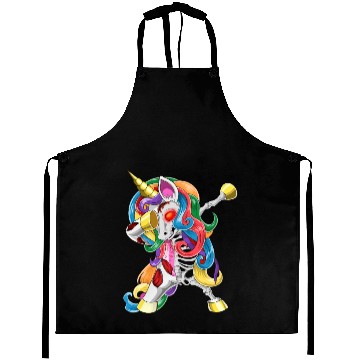 Discover Dabbing Zombie Unicorn Halloween Aprons