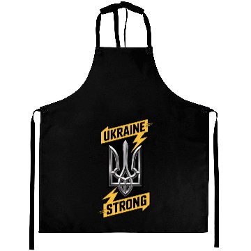 Discover Ukraine Strong Trident Power Ukrainian Support Sym Aprons