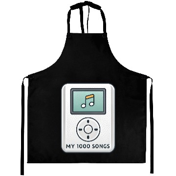 Discover My 1000 Songs MP3 Player Retro 2000s Y2K Aprons