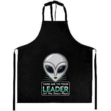 Discover Take Me To Your Leader Alien Rave Retro 2000s Y2K Aprons