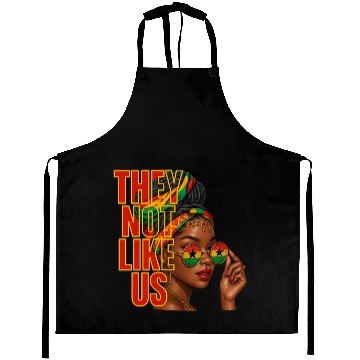 Discover They Not Like Us Afro Queen Aprons