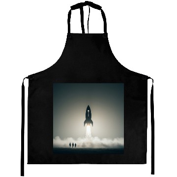 Discover Ethereal Misty Forest Scene Aprons