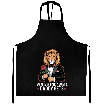 Discover Whatever Daddy Wants Gets Werewolf Tuxedo Rose Aprons