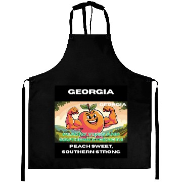 Discover Georgia Peach State Art Aprons