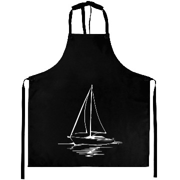 Discover Classic Sailboat Outline Aprons