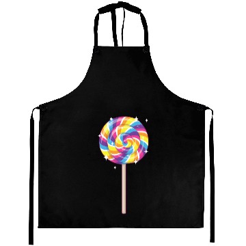 Discover Cute Lollipop Design Lollipop Candy Lover 01 Aprons