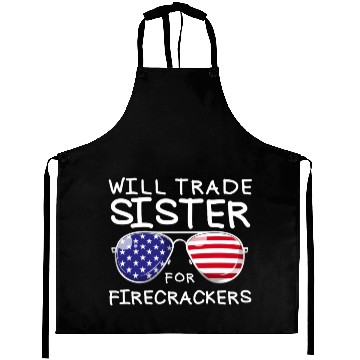 Discover Will Trade Sister For Fireworks Kids 4th Of July Aprons