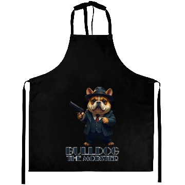 Discover Bulldog the Mobster Aprons