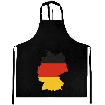 Discover Black Red Gold Germany flag outline design Aprons