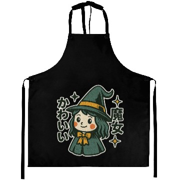 Discover Kawaii Witch Japanese Aprons
