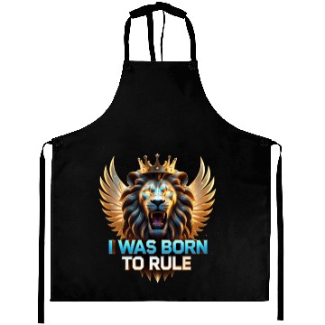 Discover Born To Rule – Galaxy Lion Crown Power Aprons