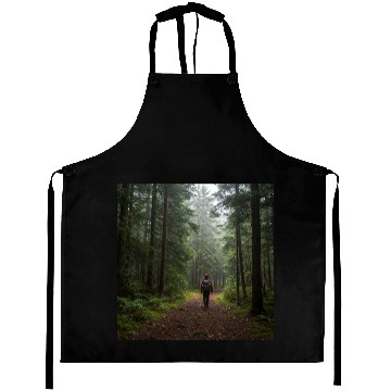 Discover Enchanted Forest Nature Scene Aprons